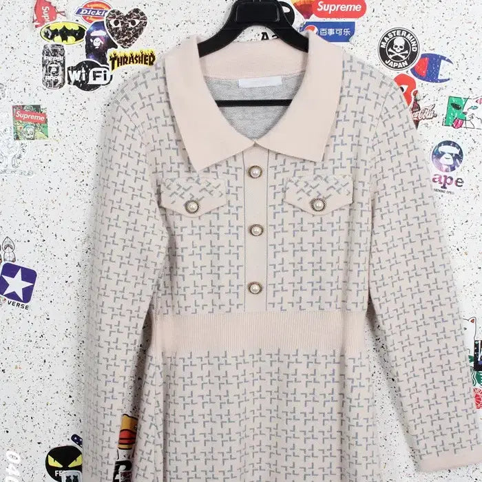 [BUNJANG] Invest Tweed Knit Dress / 여성F/ 인베스트 트위드 니트 원피스 IV 20-12
