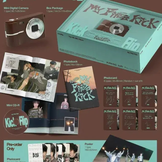[BUNJANG] Kickflip My First Kick Limited Edition Digital Camera Album / kickflip 킥플립 my first kick 한정반 디카 미니 디지털