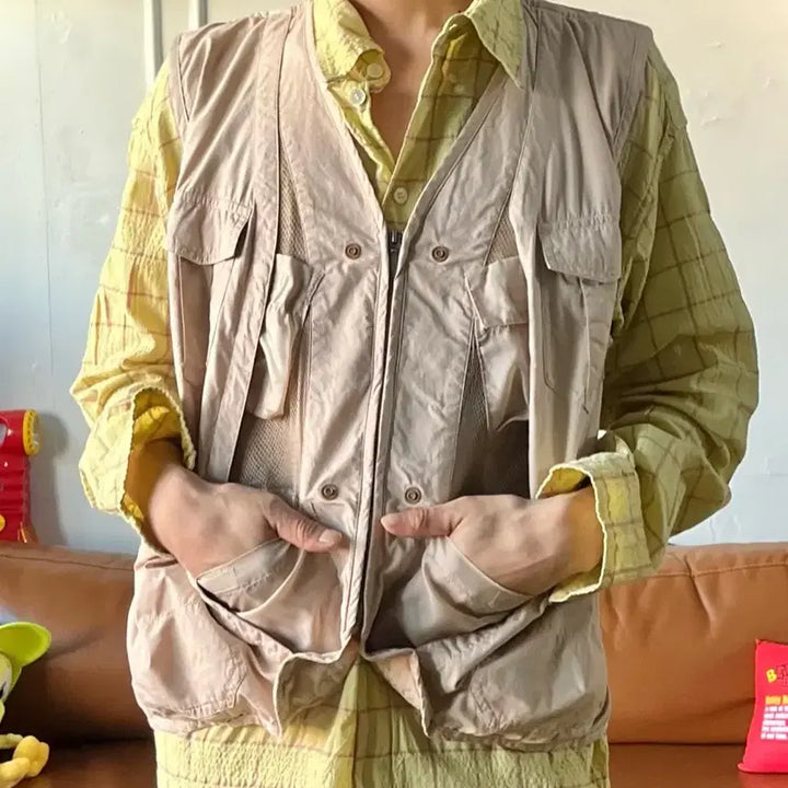 [BUNJANG] Playboy 90s Vintage 2-in-1 Vest Jacket / 90s playboy 플레이보이 일본 빈티지 2in1 디테일 베스트 자켓