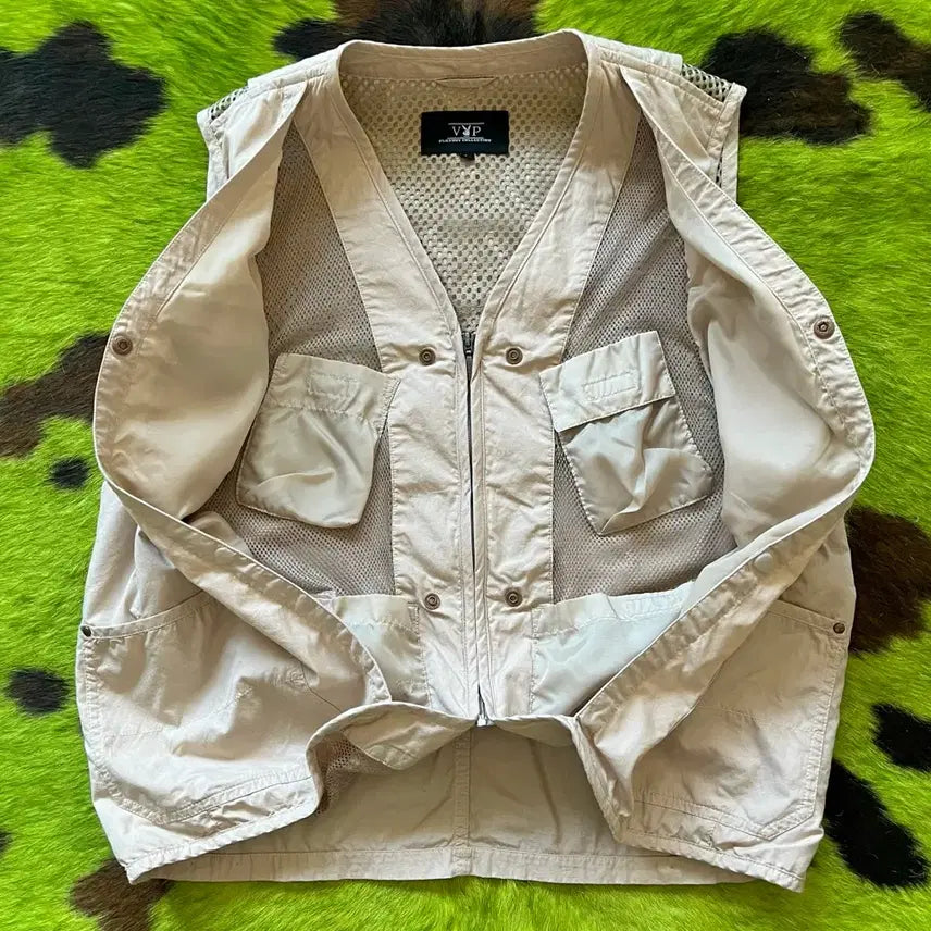 [BUNJANG] Playboy 90s Vintage 2-in-1 Vest Jacket / 90s playboy 플레이보이 일본 빈티지 2in1 디테일 베스트 자켓