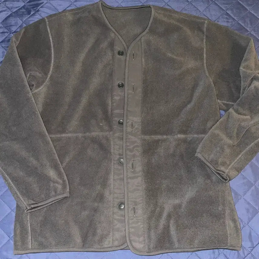 [BUNJANG] MUJI Olive Fleece Jacket / 무인양품 올리브 후리스 자켓