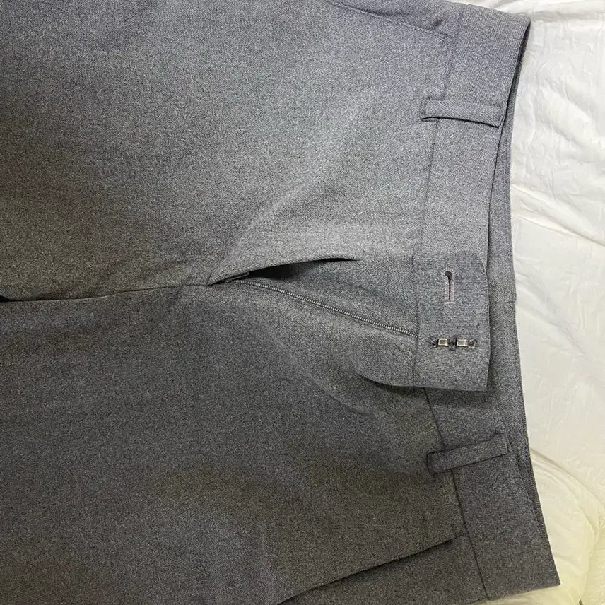 [BUNJANG] Gray Semi-Bootcut Slacks / 그레이 슬랙스