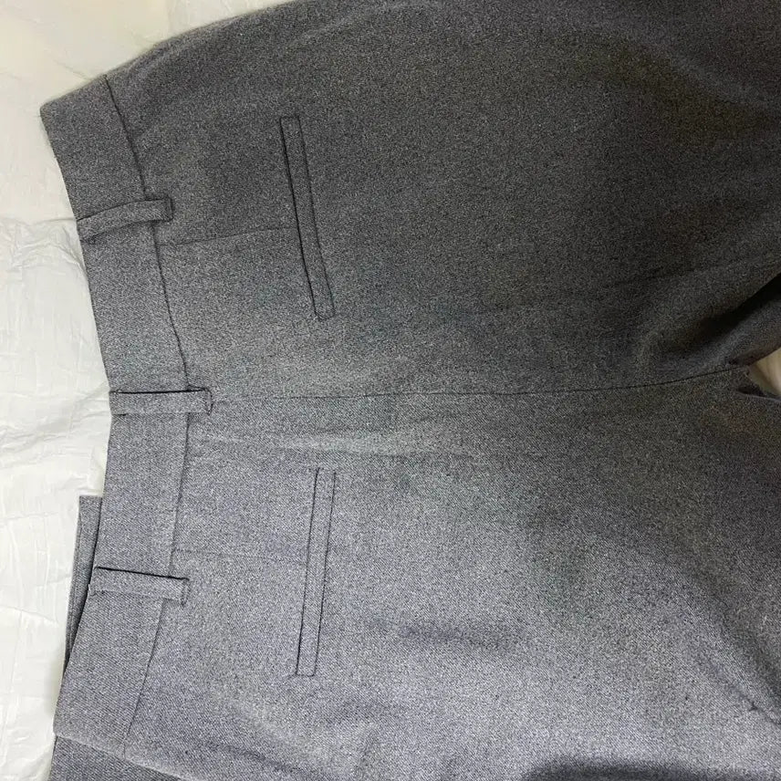 [BUNJANG] Gray Semi-Bootcut Slacks / 그레이 슬랙스