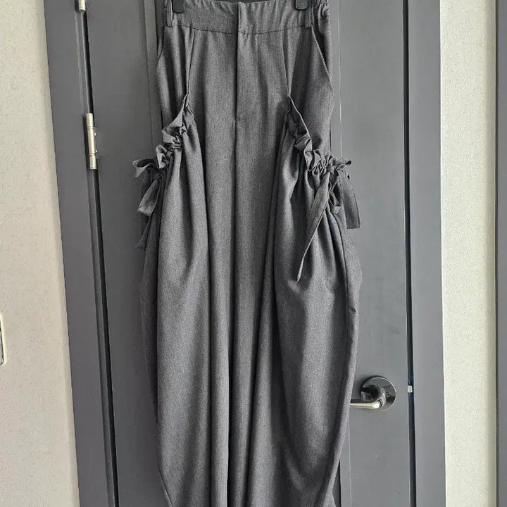 [BUNJANG] Allrights Ribbon Shirring Wide Pants / 올라이츠 리본 셔링 와이드 팬츠~