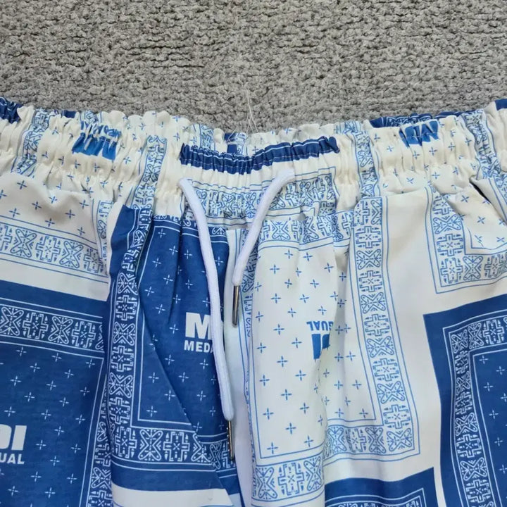 [BUNJANG] Japanese Vintage Bandana Pattern Wide Pants / Japanese vintage 반다나 와이드 팬츠 Free