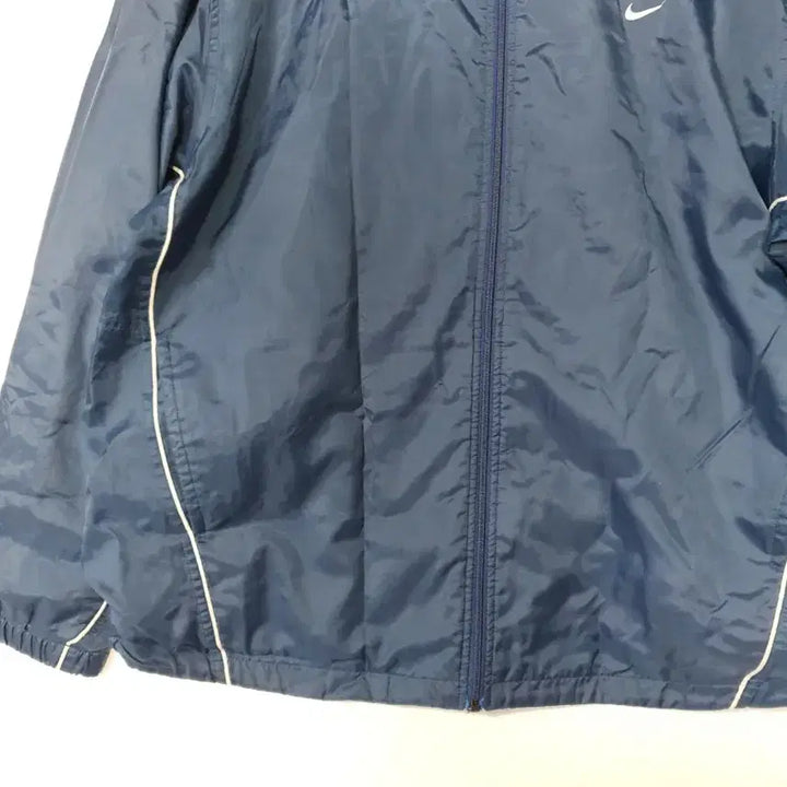 [BUNJANG] Nike Swoosh XXL Old School Navy Windbreaker Jacket / 나이키 스우시 XXL 올드스쿨 네이비 바람막이 점퍼 ㅡ0172