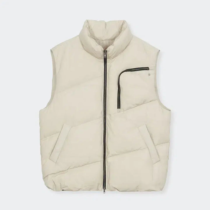 [BUNJANG] MMIC Stone Wax Down Vest Cream / mmic 스톤왁스 다운 베스트 크림