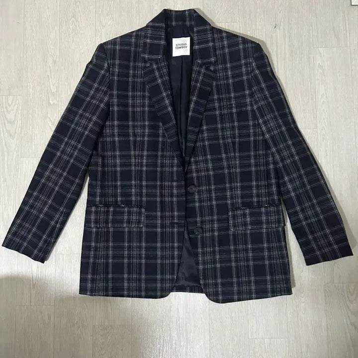 [BUNJANG] Tomboy Check Jacket / 톰보이 체크 자켓 간절기자켓