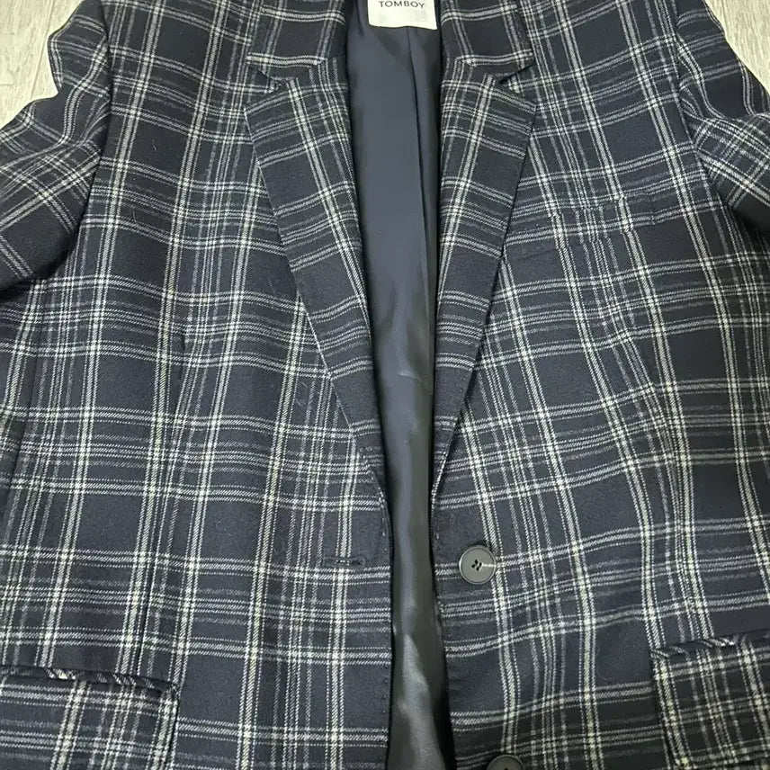 [BUNJANG] Tomboy Check Jacket / 톰보이 체크 자켓 간절기자켓