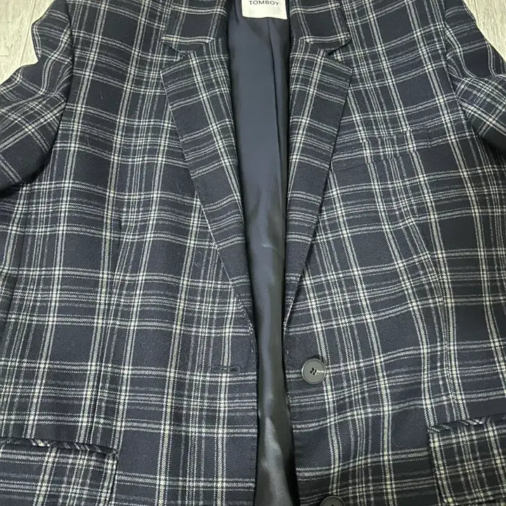 [BUNJANG] Tomboy Check Jacket / 톰보이 체크 자켓 간절기자켓
