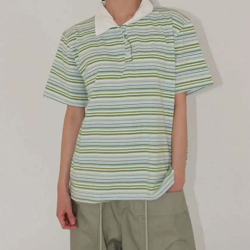 [BUNJANG] Ake Kara T-Shirt Green / 아케 카라 티셔츠 그린