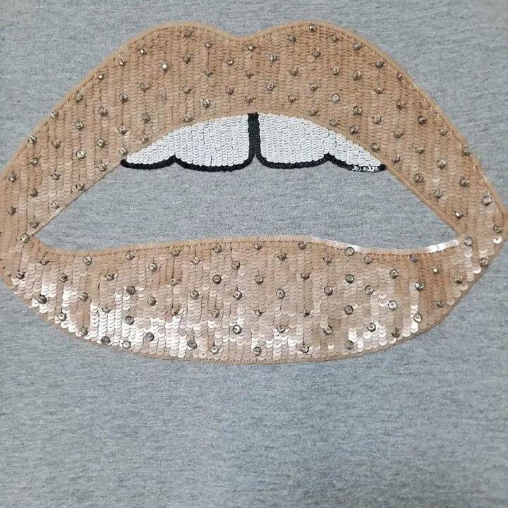 [BUNJANG] Markus Lupfer Lip Sequin T-shirt XS / 마커스루퍼 입술 스팽글 티셔츠 XSㅡ정품