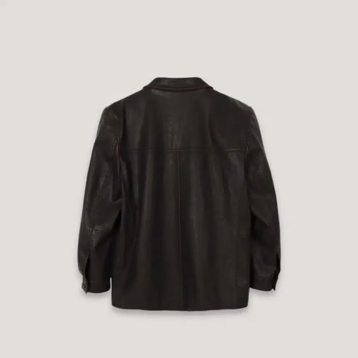 [BUNJANG] Forto Leather Washer Jacket - Vintage Brown / 포에토 forto 레더 워셔 자켓 빈티지브라운