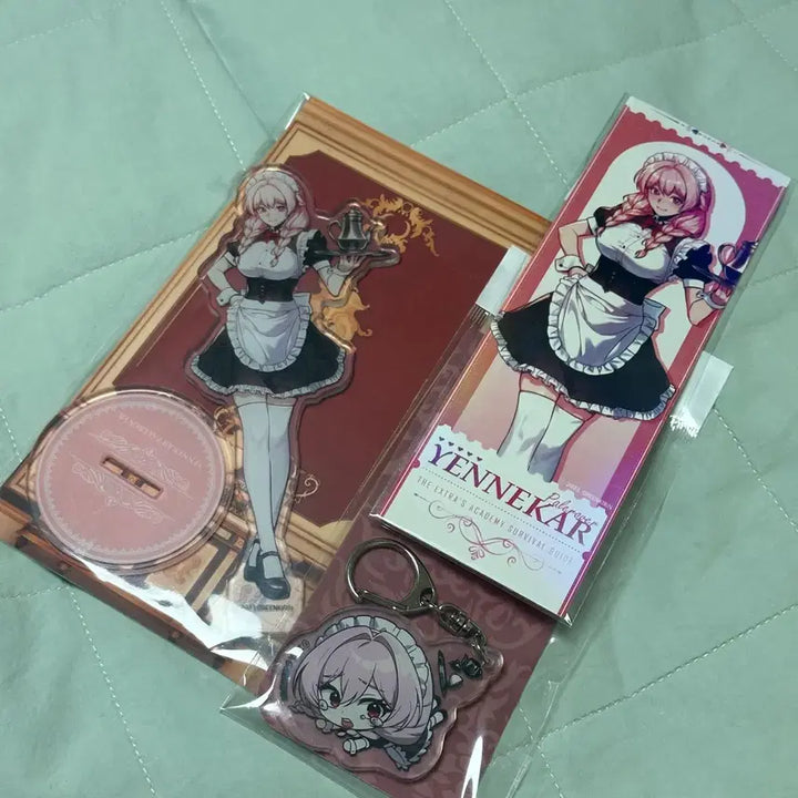 [BUNJANG] Academy Survival Green Girin Acrylic Stand Keyring Ticket / 아카살 예니카 굿즈 아카데미에서 살아남기 그린기린 아크릴스탠드 키링 티켓