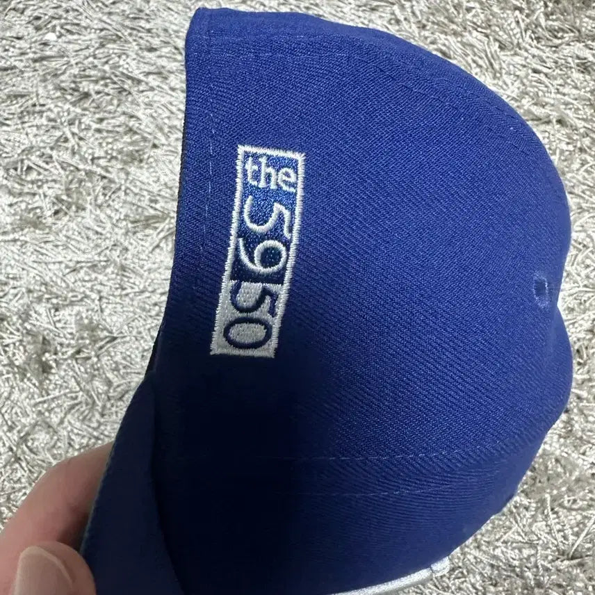 [BUNJANG] New Era 59Fifty 5950 Blue Fitted Hat / [7 5/8 , 60.6] 뉴에라 59fifty 5950 블루