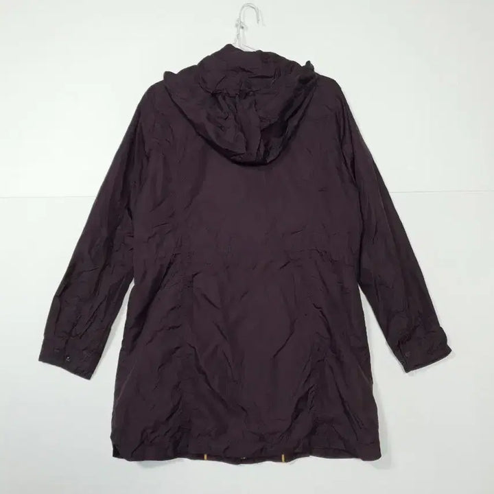 [BUNJANG] LEEDONGSOO Hooded Long Windbreaker Burgundy Coat / LEEDONGSOO 스초츠 후드 롱 바람막이 버건디 코트 ㅡ0161