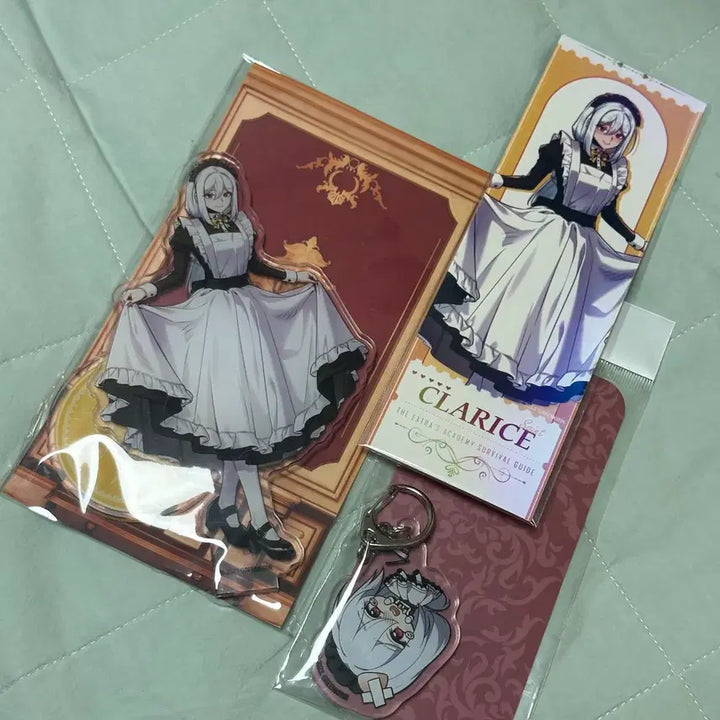 [BUNJANG] AkasaL Claris Green Girin Acrylic Stand and Keyring Set / 아카살 클라리스 굿즈 아카데미에서 살아남기 그린기린 아크릴스탠드 키링