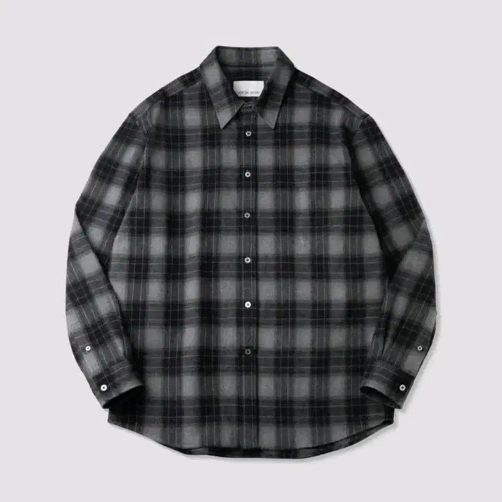 [BUNJANG] Deldio Flannel Check Shirt / [M] 델디오 플란넬 체크 셔츠