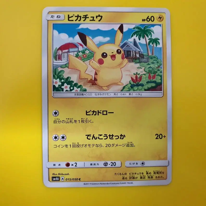 [BUNJANG] Pokemon Pikachu Japanese Edition Trading Card / 포켓몬카드 초차원의폭수 피카츄 일판 일본판