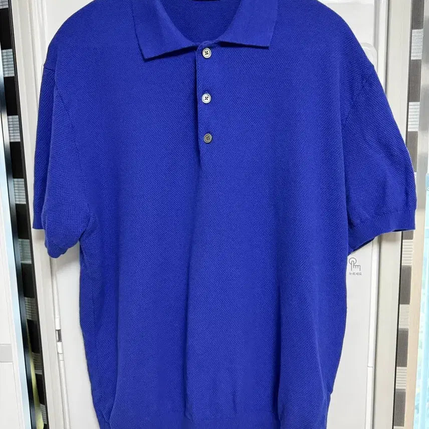 [BUNJANG] The Knit Company Oreo Polo Knit Blue XL / 더니트컴퍼니 오레오 폴로 니트 블루 XL 두벌