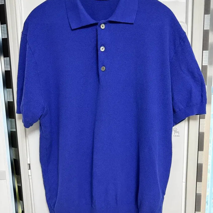 [BUNJANG] The Knit Company Oreo Polo Knit Blue XL / 더니트컴퍼니 오레오 폴로 니트 블루 XL 두벌