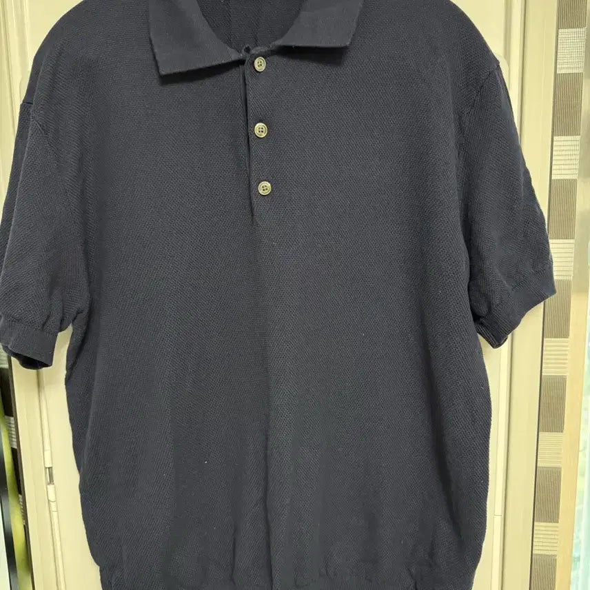 [BUNJANG] The Knit Company Oreo Polo Knit Blue XL / 더니트컴퍼니 오레오 폴로 니트 블루 XL 두벌