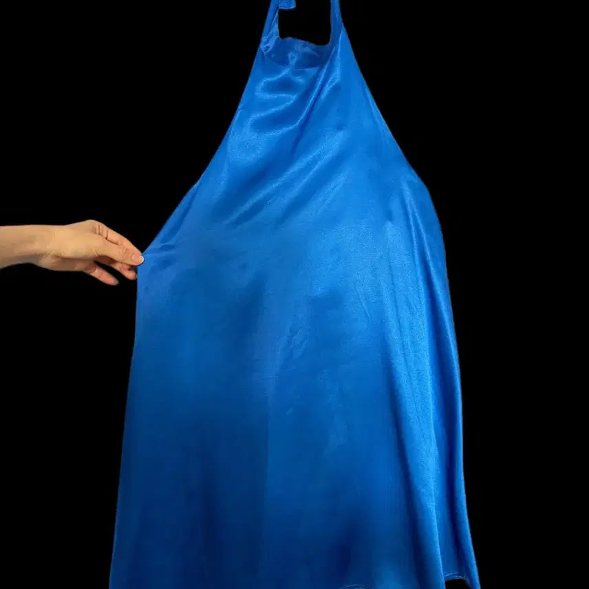 [BUNJANG] Zara Halterneck Blue Dress / 자라 홀터넥 블루 원피스