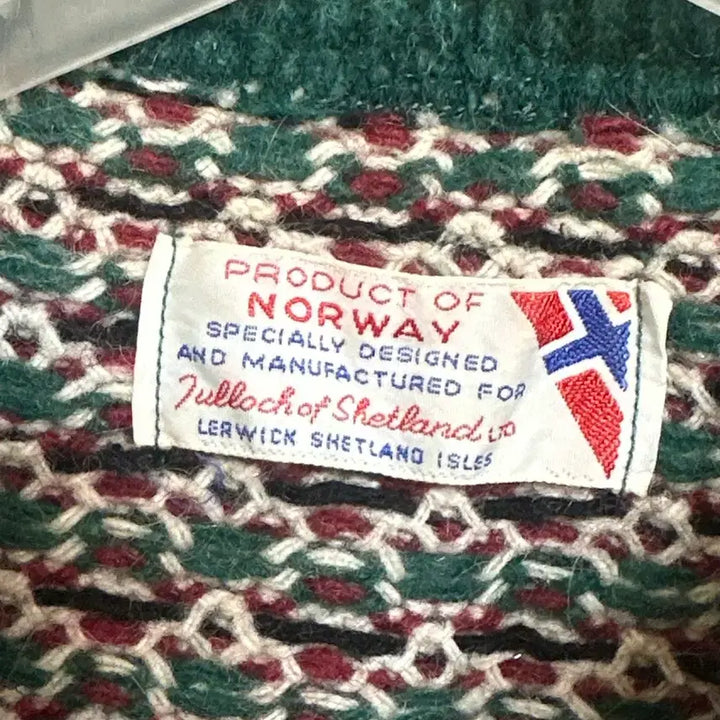 [BUNJANG] Norway Nordic Vintage Wool Sweater Cardigan / Norway 유럽 빈티지 노르딕 정통 스웨터 가디건 니트 외투 아우터
