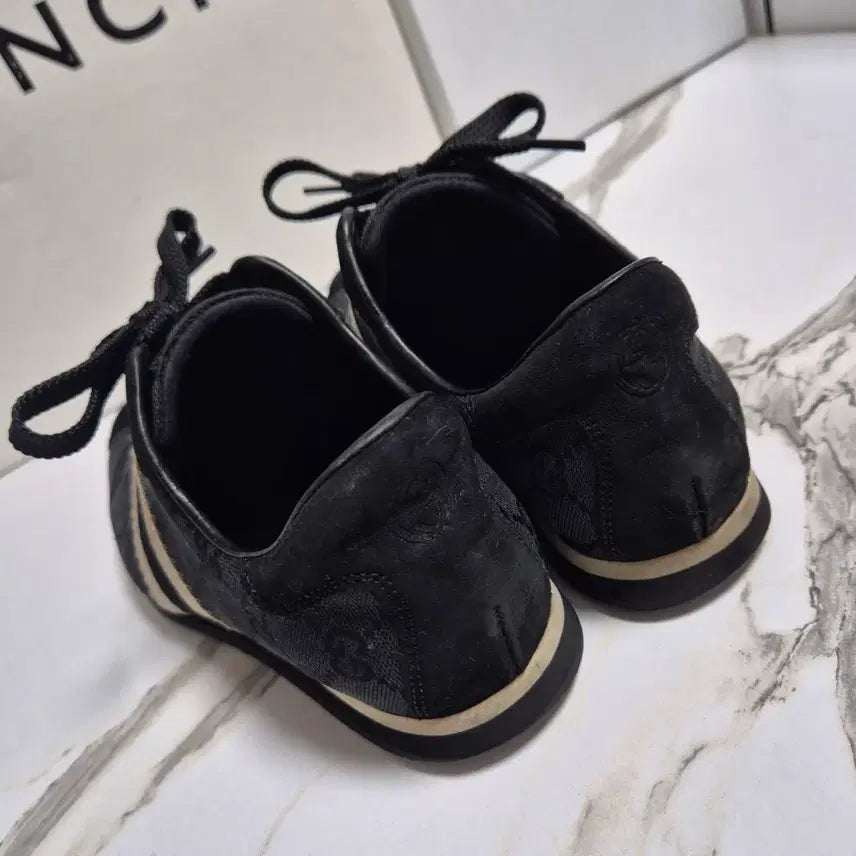 [BUNJANG] Gucci GG Black Suede Sneakers (Size 36.5) / (정품) 구찌 GG 블랙 스웨이드 스니커즈 36.5