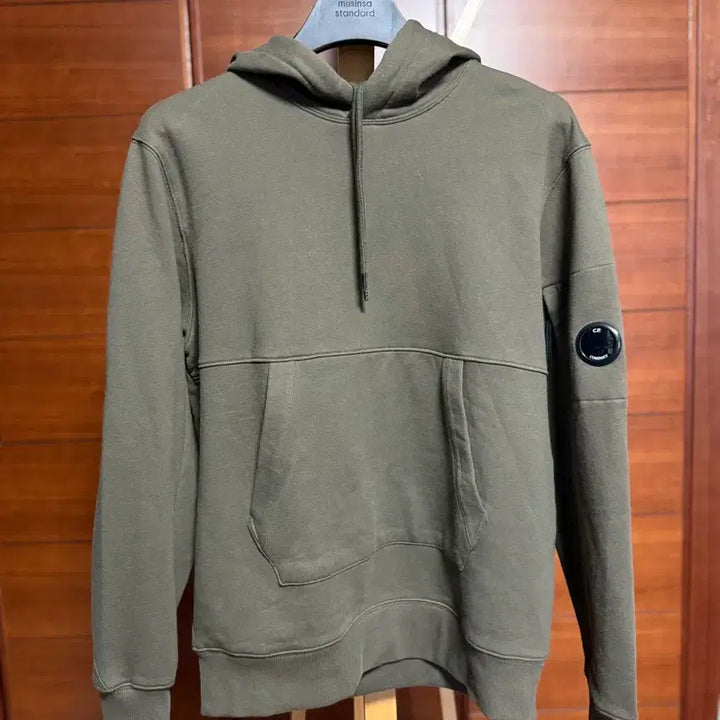 [BUNJANG] C.P. Company Diagonal Raised Fleece Hooded Sweatshirt Khaki / CP컴퍼니 후드 L 팝니다