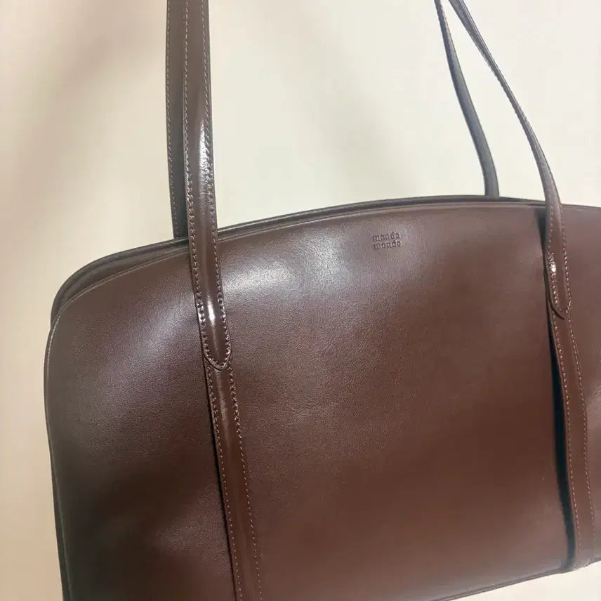 [BUNJANG] Monde Monde Moment Bag Large Brown / 몽드몽드 모먼트백 라지 브라운