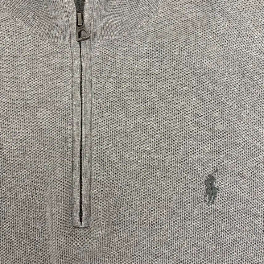 [BUNJANG] Polo Ralph Lauren Half-Zip Knit XL / [XL] 폴로 랄프로렌 하프넥 반집업 니트 그레이