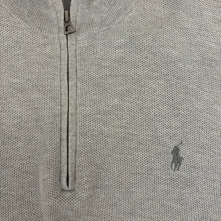 [BUNJANG] Polo Ralph Lauren Half-Zip Knit XL / [XL] 폴로 랄프로렌 하프넥 반집업 니트 그레이