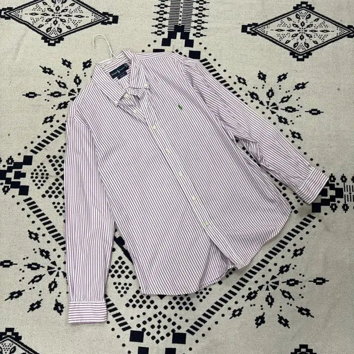 [BUNJANG] Polo Ralph Lauren Custom Fit Striped Button-Down Shirt L / 폴로 랄프로렌 커스텀핏 버튼다운 스트라이프 셔츠 L P00030