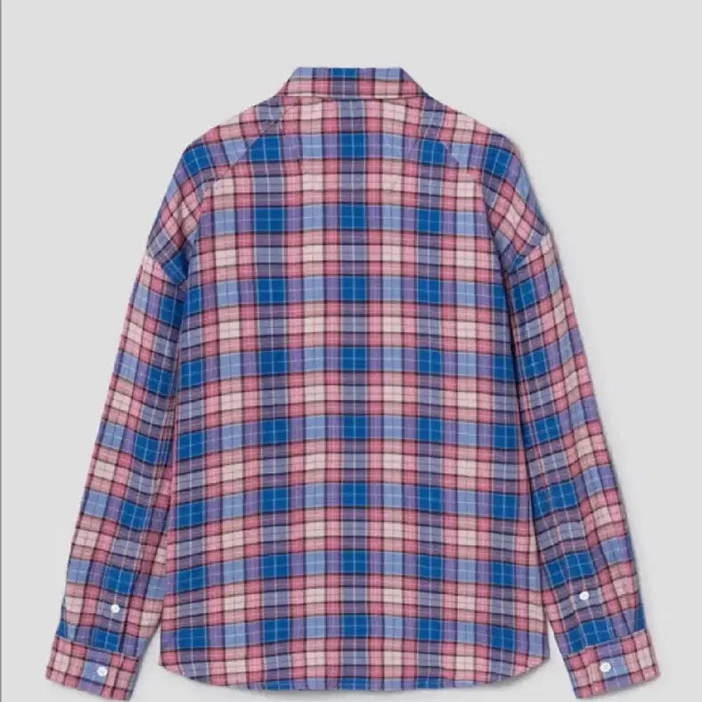 [BUNJANG] JUUN.J Sundown Pink Linen Check Relaxed Fit Shirt / 준지 선다운 핑크 리넨 체크 루즈핏 셔츠 - 핑크