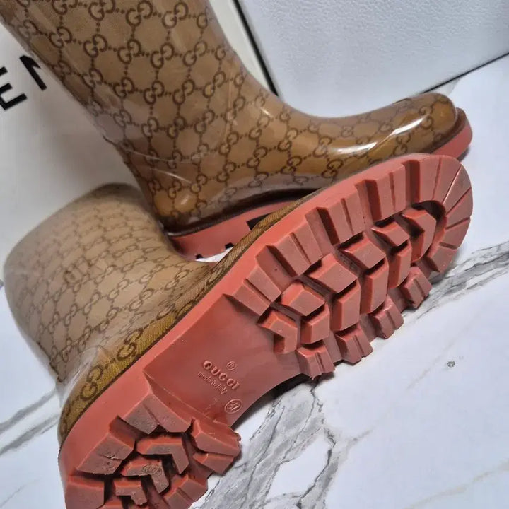 [BUNJANG] Gucci GG Logo Rain Boots 37 / (정품) 구찌 GG 로고 레인부츠 장화 37