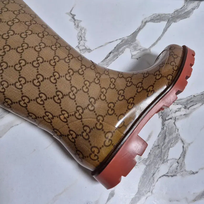 [BUNJANG] Gucci GG Logo Rain Boots 37 / (정품) 구찌 GG 로고 레인부츠 장화 37