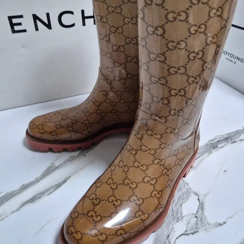 [BUNJANG] Gucci GG Logo Rain Boots 37 / (정품) 구찌 GG 로고 레인부츠 장화 37