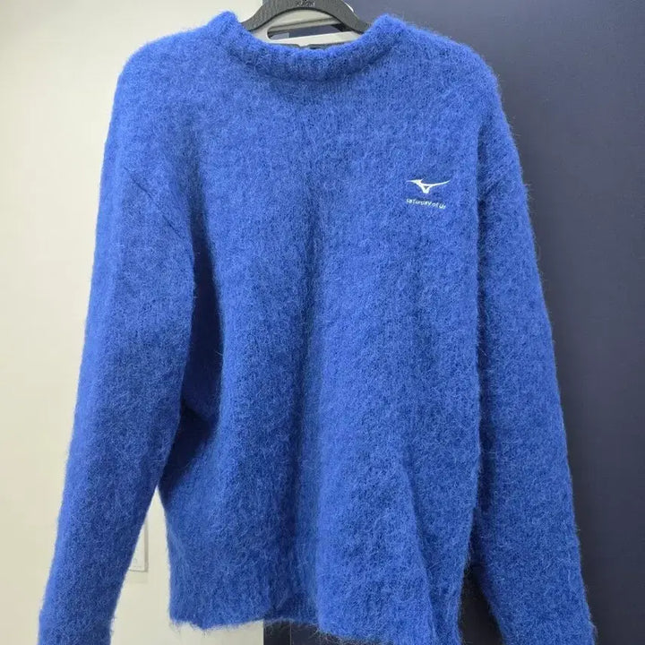 [BUNJANG] Mizuno Stu Mohair Knit Sweater / [M] 미즈노 x stu 모헤어 니트 블루