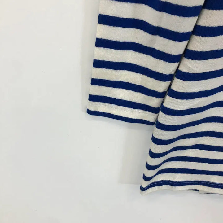 [BUNJANG] Lacoste Live White Crocodile Stripe Dress XS / 라코스테 라이브 화이트악어 스트라이프 원피스 XS