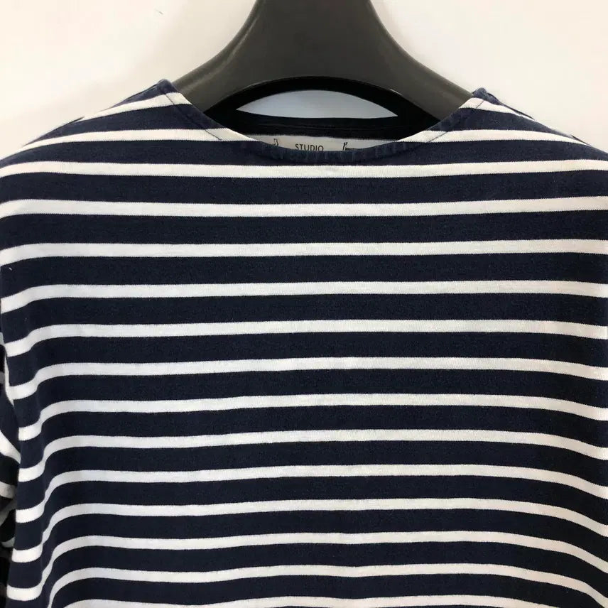 [BUNJANG] Studio Tomboy Stripe Oversized Long Sleeve Shirt / 스튜디오톰보이 스트라이프 오버 롱슬리브 FREE