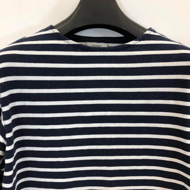 [BUNJANG] Studio Tomboy Stripe Oversized Long Sleeve Shirt / 스튜디오톰보이 스트라이프 오버 롱슬리브 FREE
