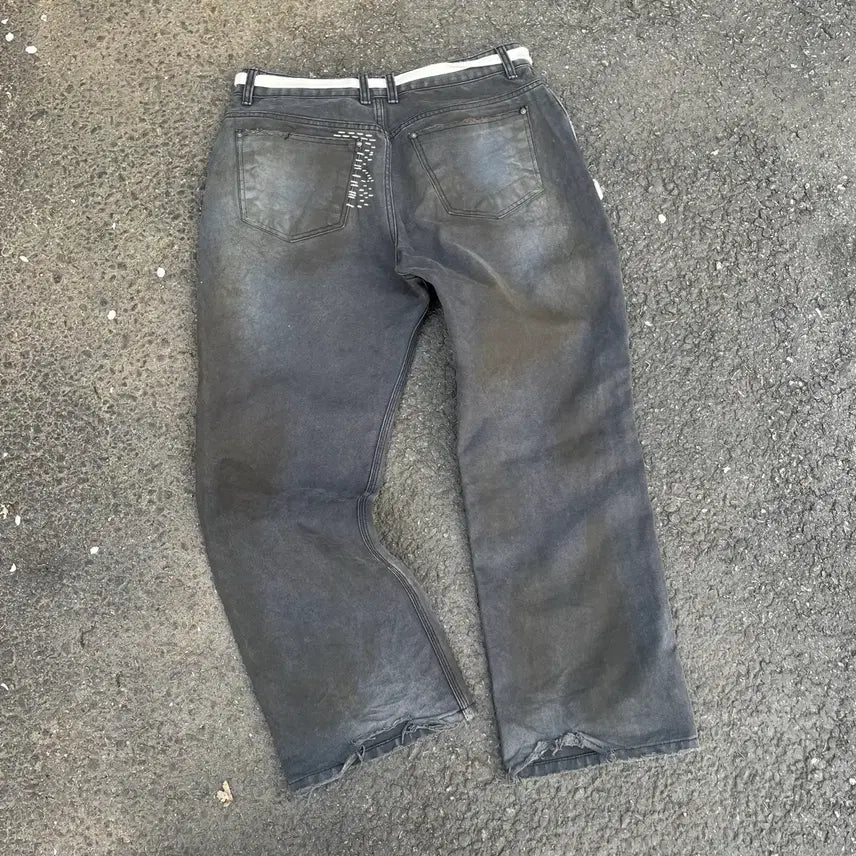 [BUNJANG] Lost Town Supply 30 Years Dying Work Pants Sashiko / 로스트타운서플라이 30Years Dying 워크팬츠 Sashiko