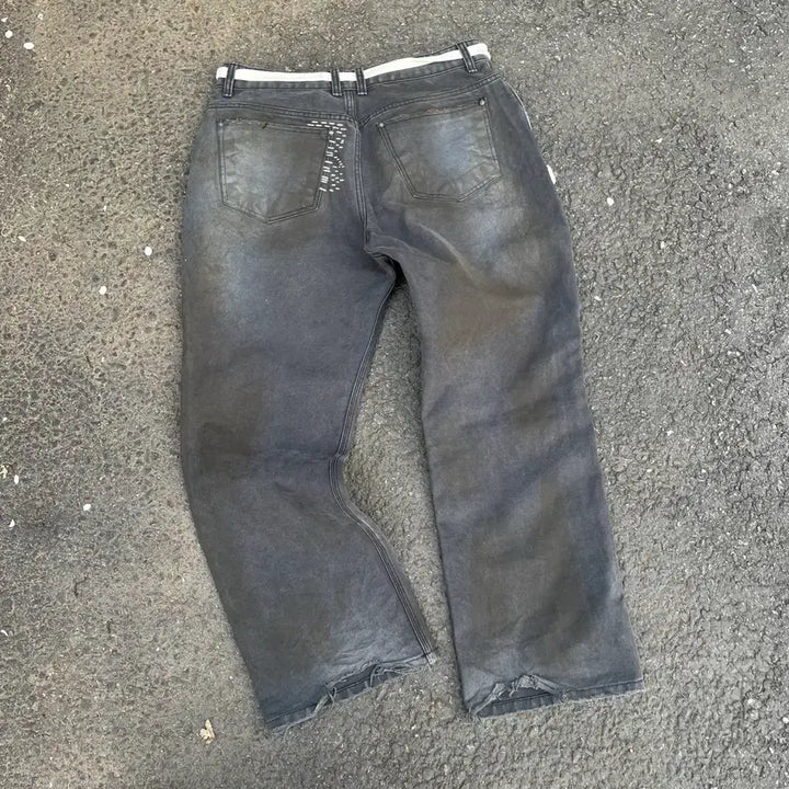 [BUNJANG] Lost Town Supply 30 Years Dying Work Pants Sashiko / 로스트타운서플라이 30Years Dying 워크팬츠 Sashiko