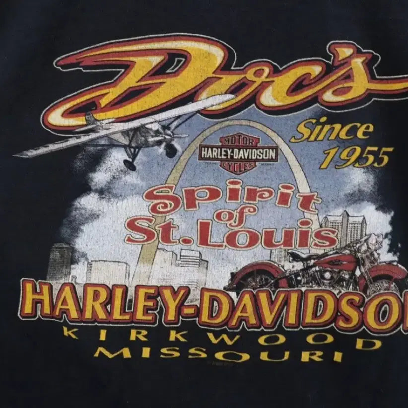 [BUNJANG] Harley Davidson Big Logo T-shirt / 빈티지 할리데이비슨 빅로고 티셔츠