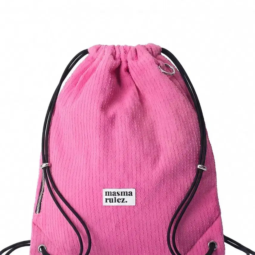 [BUNJANG] Masma Rulez Pink Drawstring Backpack / masma rulez 핑크색  drawstring 백팩 마스마룰즈 책가방