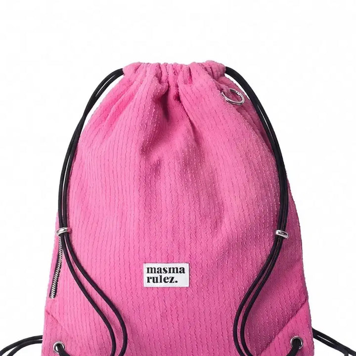 [BUNJANG] Masma Rulez Pink Drawstring Backpack / masma rulez 핑크색  drawstring 백팩 마스마룰즈 책가방