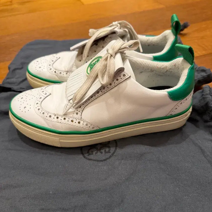 [BUNJANG] G/FORE White Green Golf Sneakers / 지포어 G/FORE 화이트 그린 스니커즈