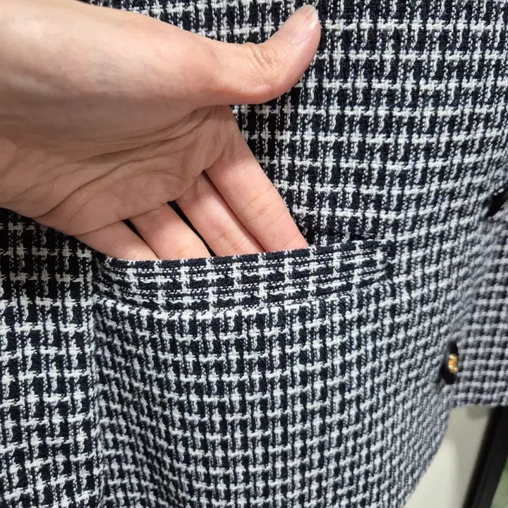 [BUNJANG] Tweed Jacket and Skirt Set / (세일)(새상품)체크 트위드 자켓 스커트 셋업