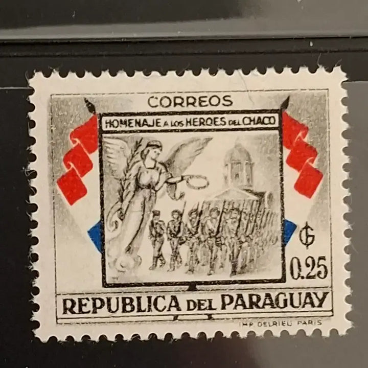 [BUNJANG] Paraguay 1939 Chaco War Commemorative Stamp / (4관/A36) 1939년 파라과이 전쟁의여신5완 기념우표(A6)저렴